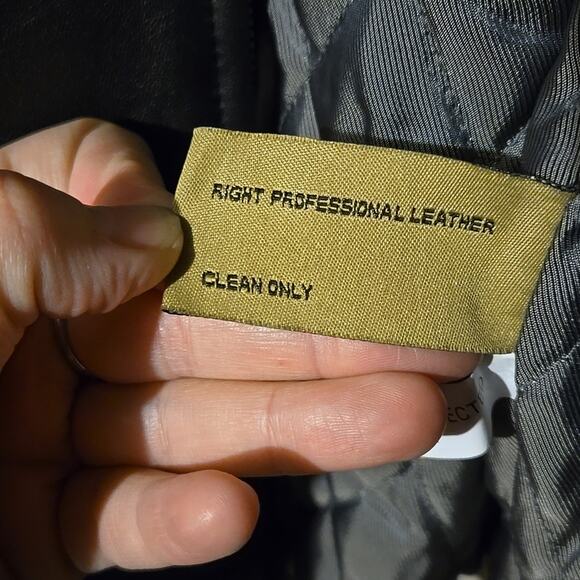 Boston Harbour Black Genuine Leather Jacket, Size Large - Picture 8 of 11